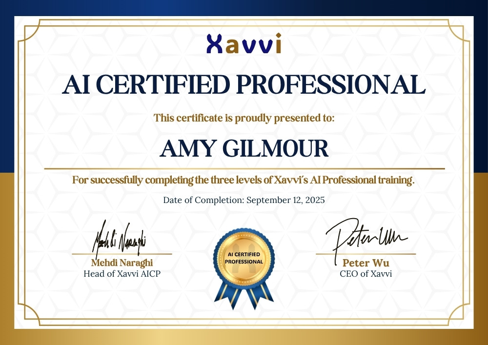 Xavvi AI Certification
